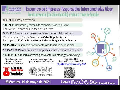 II Encuentro empresas responsables interconectadas Novaterra Alcoy (2021)