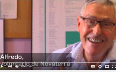 Alfredo, voluntario de Novaterra: «Novaterra es para mí Ayuda»