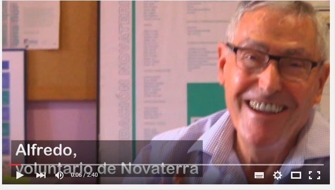 Alfredo, voluntario de Novaterra: «Novaterra es para mí Ayuda»