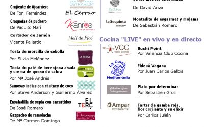 Menú de la II Gala de la Gastronomía Solidaria