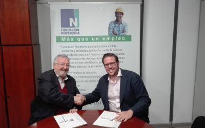 La Fundación Novaterra firma un convenio con grupo JV facility services para promover la inserción laboral