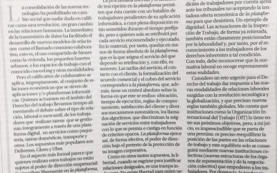 Modelo plataforma: nuevo modelo de explotación laboral- Carmen Collado 2018