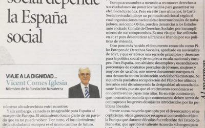 Vicent Comes Iglesia:» De la Europa social depende la España social»