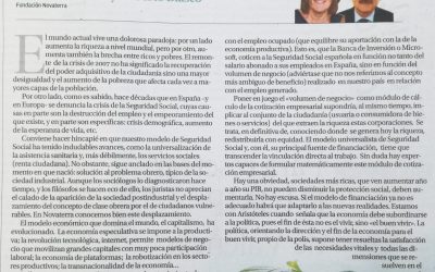 Por un nuevo paradigma de la Seguridad Social: C. Collado y R. Blasco