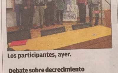 Debate sobre decrecimiento y sostenibilidad