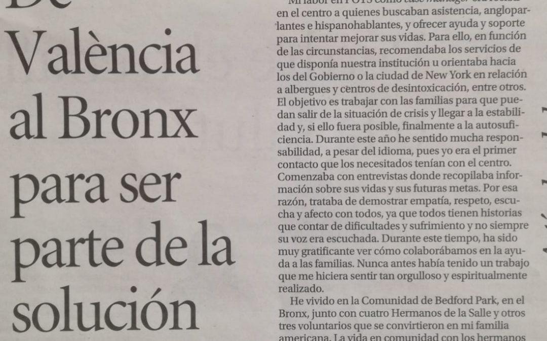 voluntariado juvenil Bronx Levante
