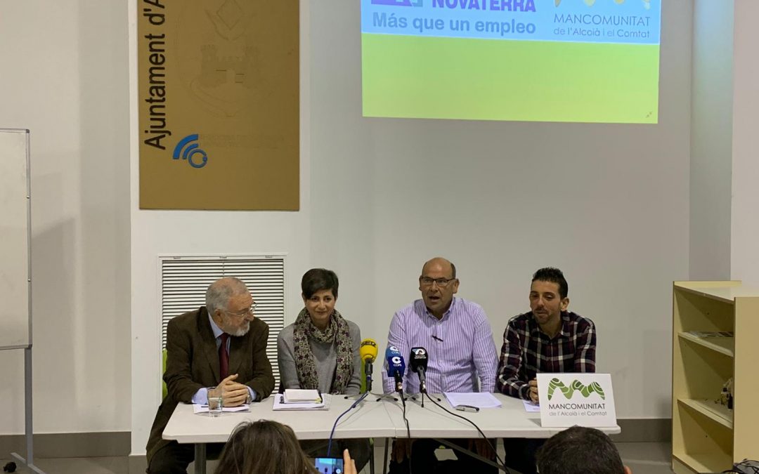 97 contractes laborals de 81 persones en 2019 gràcies al conveni entre la Mancomunitat de l’Alcoià i el Comtat i Novaterra