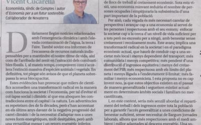 Vicent Cucarella: «Emergència climàtica, decreixement i treball»