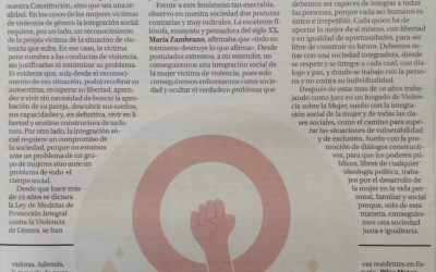 Herminia Rangel: «Una sola voz y una sola mirada contra la violencia de género»