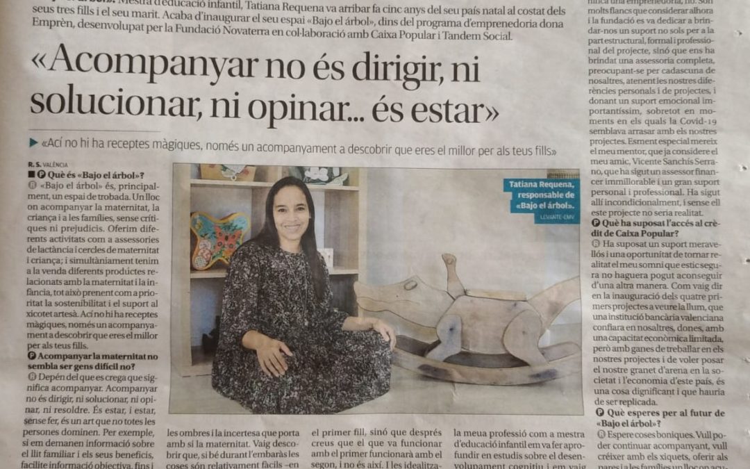 Entrevista a Tatiana Requena, Emprendedora de DonaEmprèn en Levante EMV
