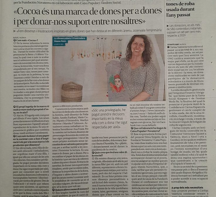 Ileana Font: «Cocoa és una marca de dones per a dones i per donar-nos suport entre nosaltres»