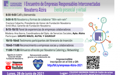 I Encuentro Empresas Responsables Interconectadas Novaterra Alzira (28 junio 2021)