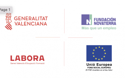Subvenciones públicas: LABORA Servicio Valenciano de Empleo y Formación concede a Novaterra subvención