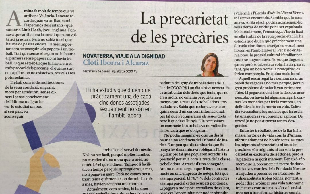 La precariedad de las precarias, por Cloti Iborra I Alcaraz