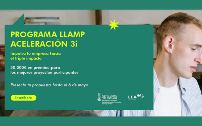 La 2ª edición de LLAMP 3i premiará con 50.000 euros a las empresas con mayor impacto
