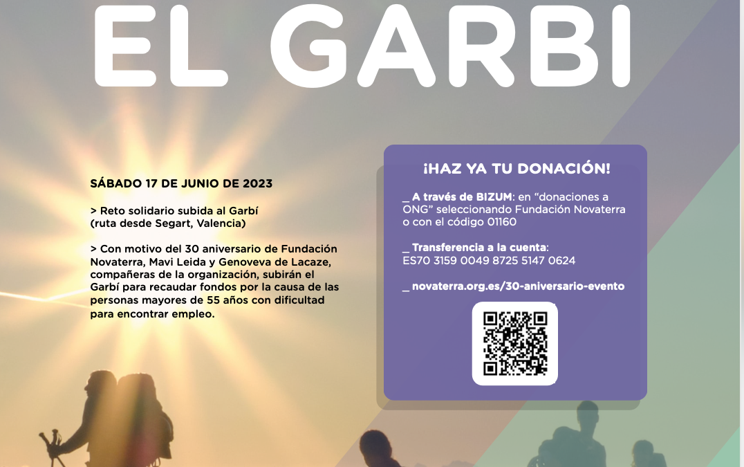 Reto Novaterra Mayores de 55 sin empleo: I SUBIDA SOLIDARIA EL GARBÍ