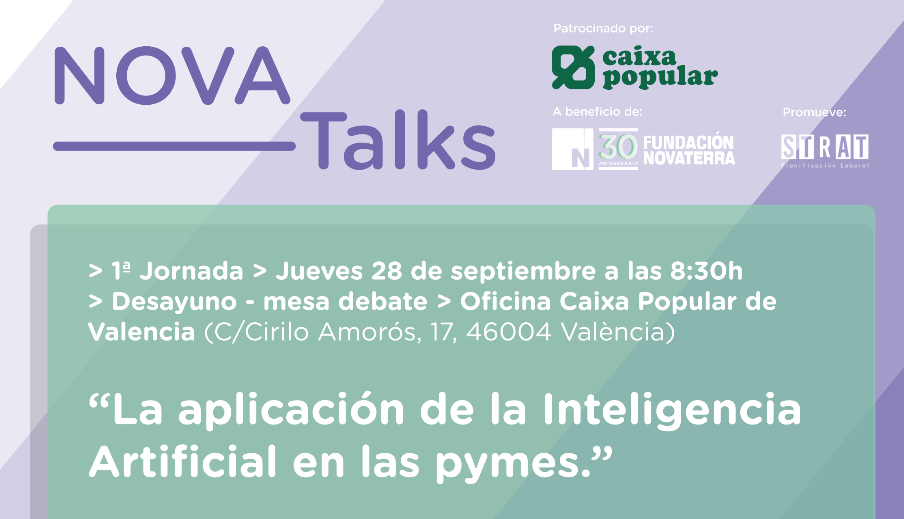 Fundación Novaterra y Strat Consultores crean los NOVA_Talks, networking y encuentros empresariales con el patrocinio de Caixa Popular