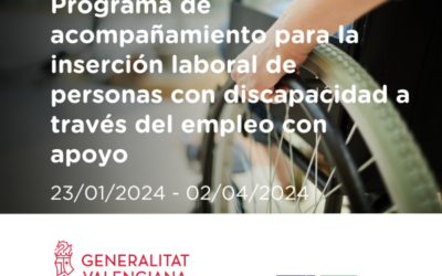 Programa de Acompañamiento para la Inserción Laboral de Personas con Discapacidad a través del Empleo con Apoyo