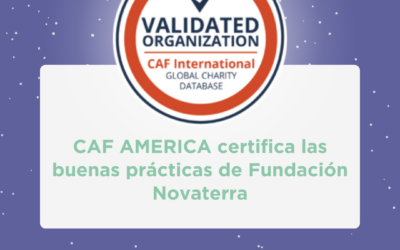 CAF AMERICA certifica las buenas prácticas de Fundación Novaterra