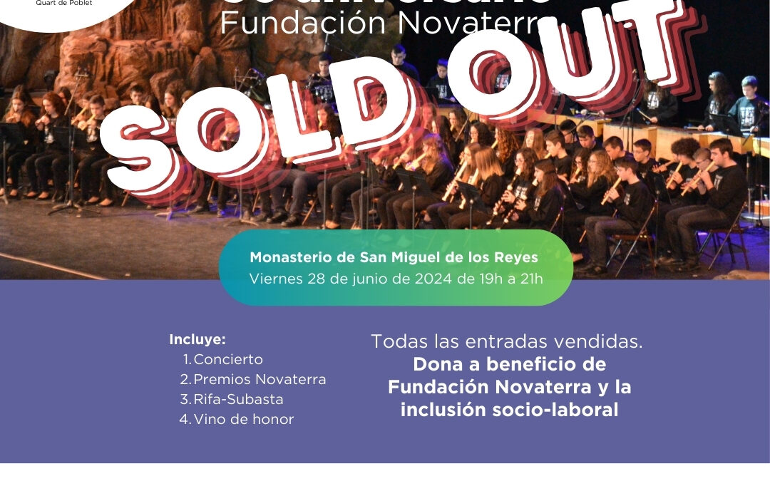 Sold out!, ¡todas las entradas para la Gala clausura de nuestro 30 Aniversario vendidas!
