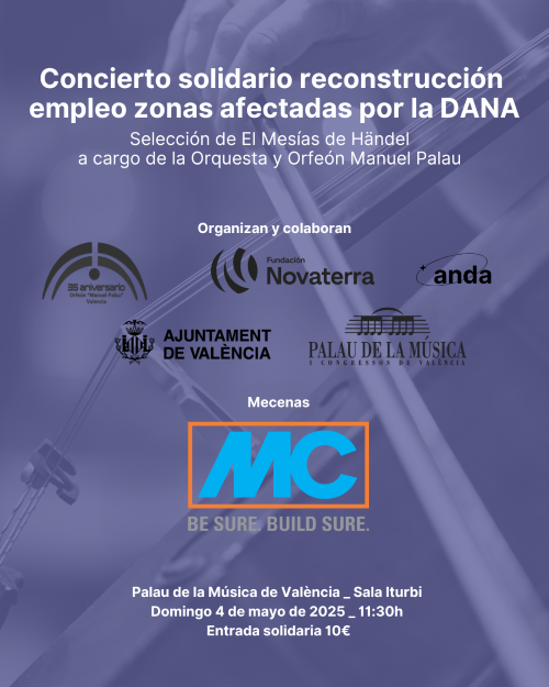 La música como fuerza transformadora al servicio de la reconstrucción social: MC Spain-Bauchemie se suma al concierto solidario