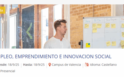 Fundación Novaterra participará en la Jornada “Empleo, Emprendimiento e Innovación Social” de la UPV