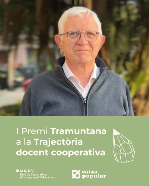 Fundación Novaterra celebra el reconocimiento a Joan Gandia Oltra con el I Premi Tramuntana a la Trajectòria Docent Cooperativa