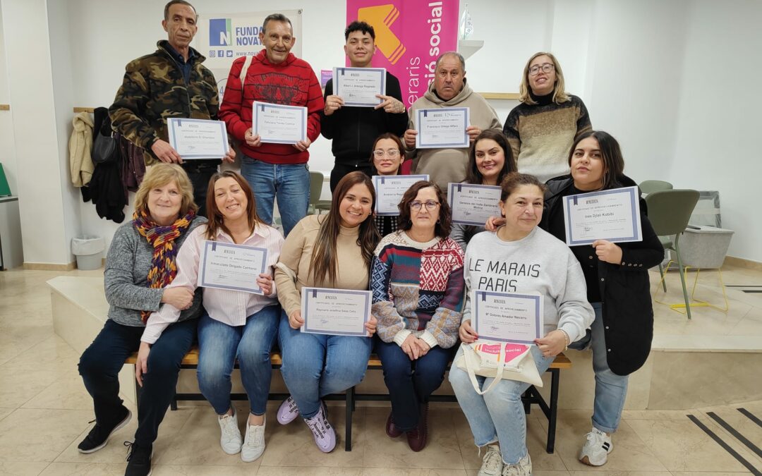 Fundación Novaterra y el Ajuntament d’Aldaia impulsan la inserción laboral de 24 personas a través de la formación en cocina saludable