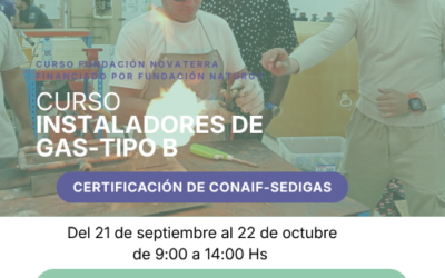 Fundación Novaterra y Fundación Naturgy te forman y te certifican para abrirte las puertas al empleo en el sector del gas
